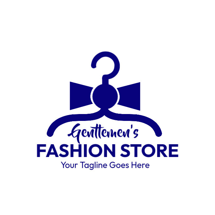 Gentlemen's fashion store Logo template