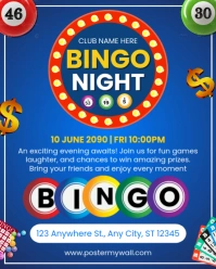 Geometric Bingo Night Event Contest Instagram Portrait template