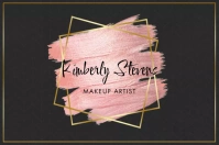 Geometric Black Pattern Smear Business Label Etiqueta template