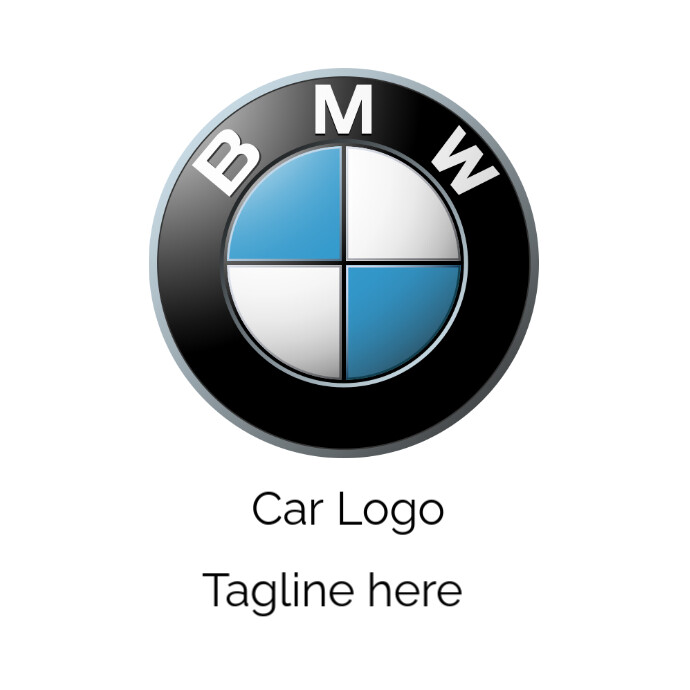 Geometric Bmw Car  Logo template