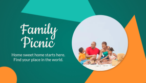 Geometric Family Picnic Blog Header template