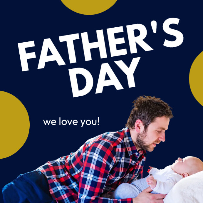 Geometric Father's Day Instagram Post template