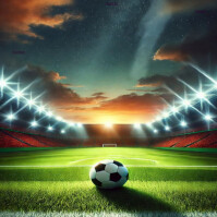 สีเทอร์ควอยซ์ Geometric Football Stadium Logo Logo Template