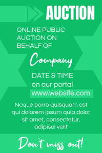 Auction Poster Examples Auction poster Template | PosterMyWall