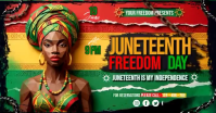 Geometric Juneteenth Celebration Facebook Shared Image Video template