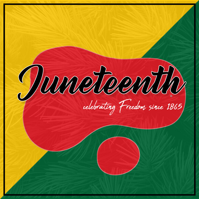 Geometric Juneteenth Instagram Post Template | PosterMyWall