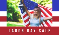 Geometric Labor Day Sale Tag template
