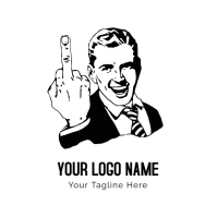 Geometric Man Illustration Logo Logotipo template