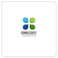 Geometric Modern Clover & Petal Connection Logo template