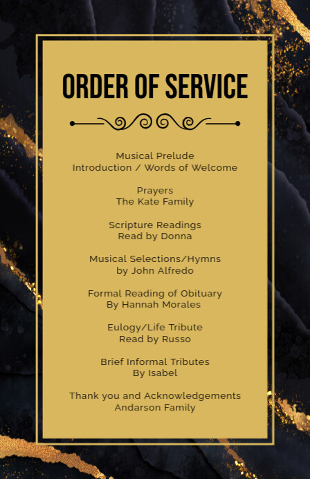 Geometric Order Of Service Half Page Wide Isigamu Sekhasi Ububanzi template