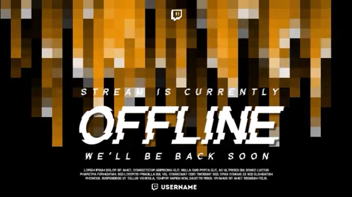 Geometric Pixel Twitch Overlay template
