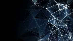 Hitam Abstract Geometric Design Præsentation Template
