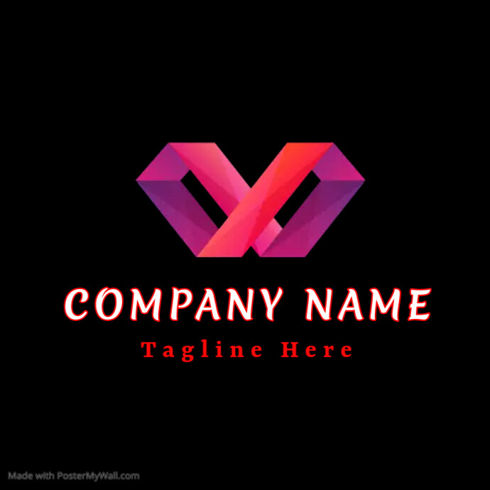 Copy of geometric shapes of logo business template | PosterMyWall