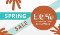 Geometric Spring Sale 50% Tag template