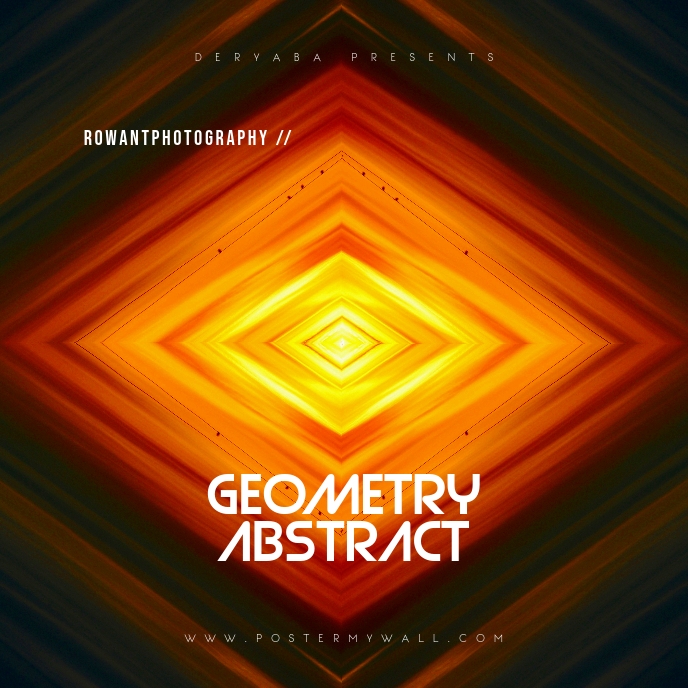 Geometrie Abstrakte Cd Cover Art Vorlage Vorlage Postermywall