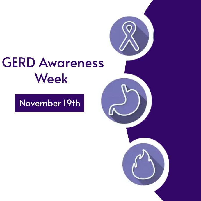 Gerd Ribbon GERD Awareness Week Template | PosterMyWall