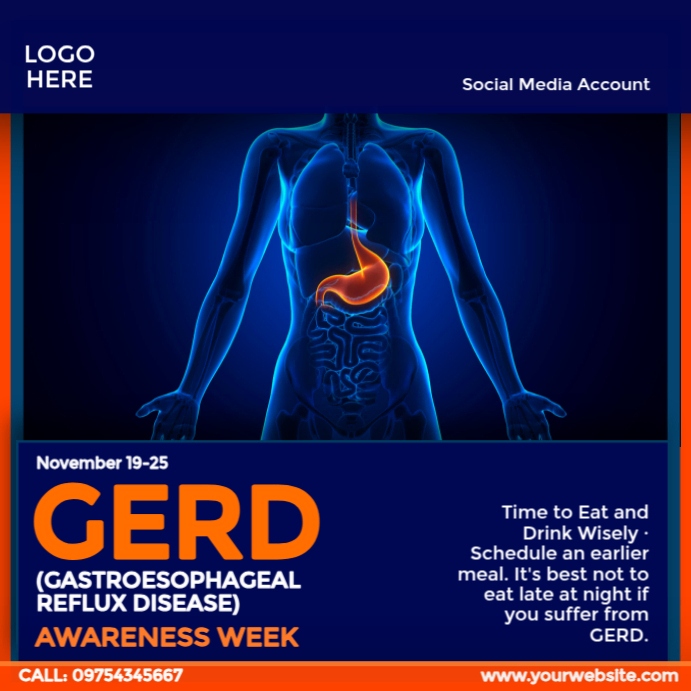 Gerd Advertisement GERD Awareness Week Template | PosterMyWall