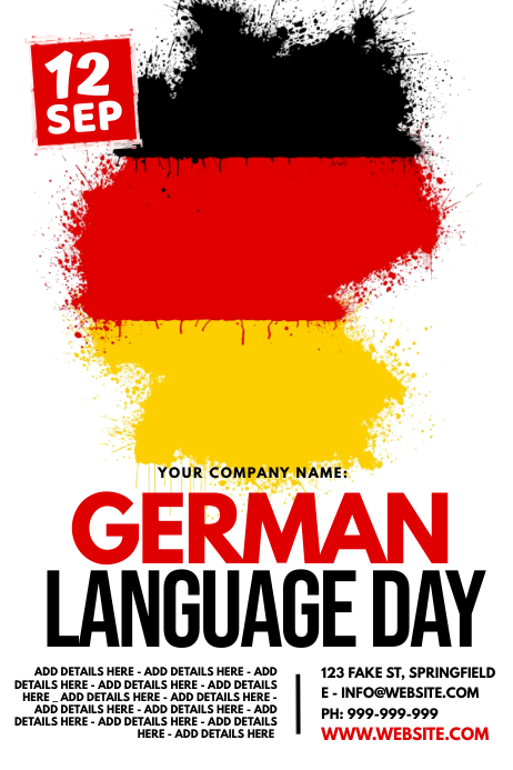 Basic Poster German This Design Template is not available | PosterMyWall