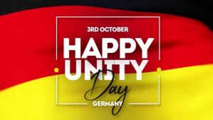 German Unity Day Celebration Digital Display Video template