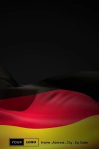 German Unity Day Poster template