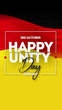 German Unity Day Instagram Story Video template