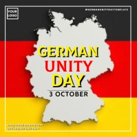 German unity day template Publicación de Instagram