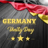 Germany unity Day Instagram post template
