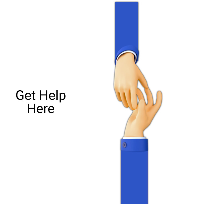Get Help Here Template | PosterMyWall