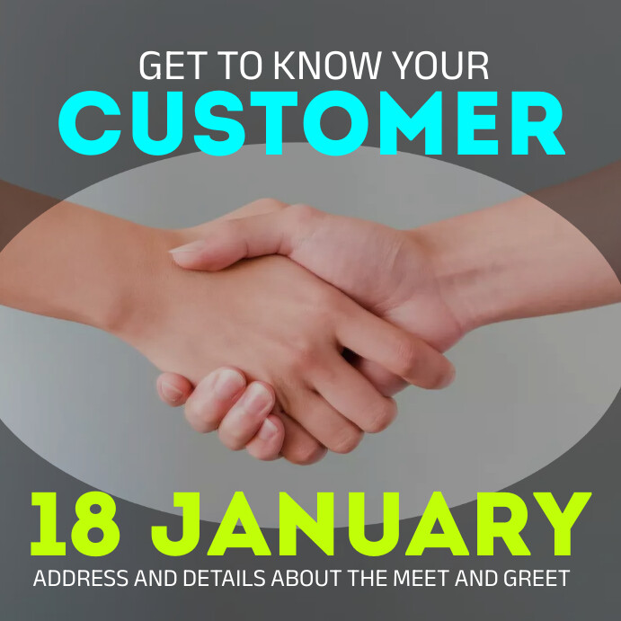 Get to Know your customers Template PosterMyWall