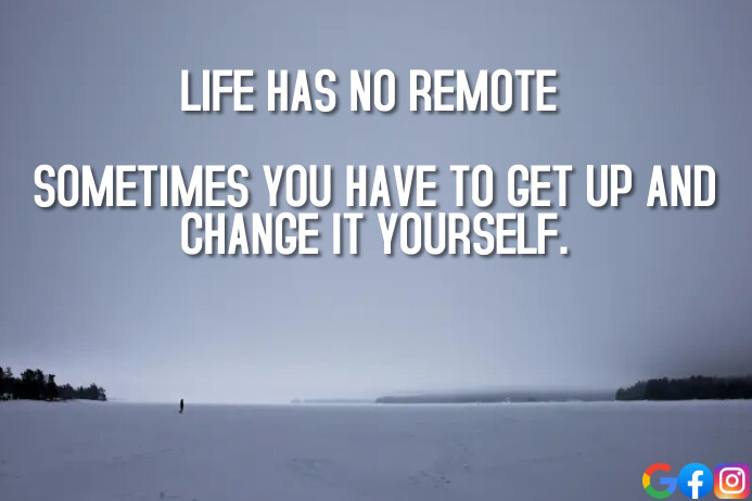 GET UP AND CHANGE QUOTE TEMPLATE | PosterMyWall