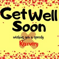 Get Well Soon,Wishes, Health Instagram Post template