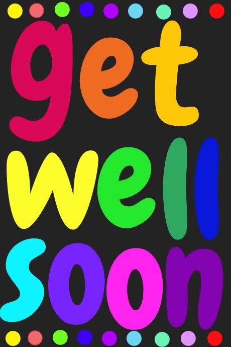 Get Well Soon,Wishes, Health โปสเตอร์ template
