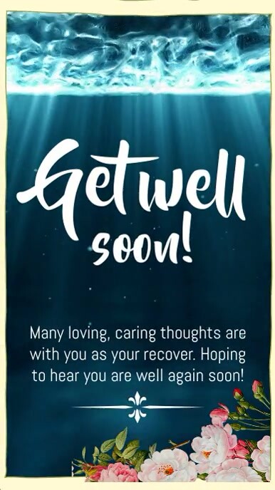 Get well soon Instagram story template