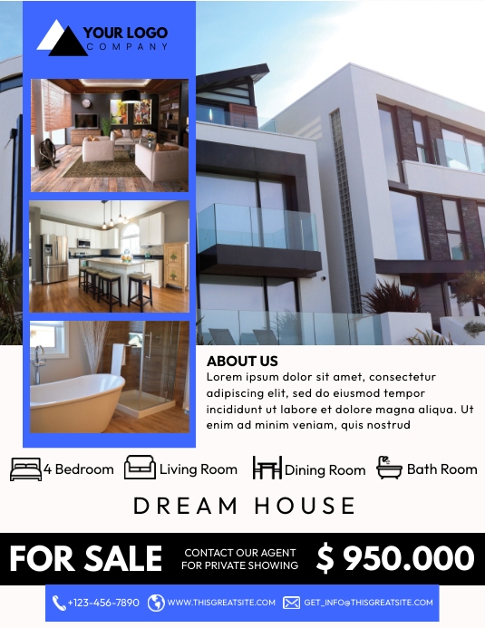 Get Your Modern Dream House Flyer (US Letter) template