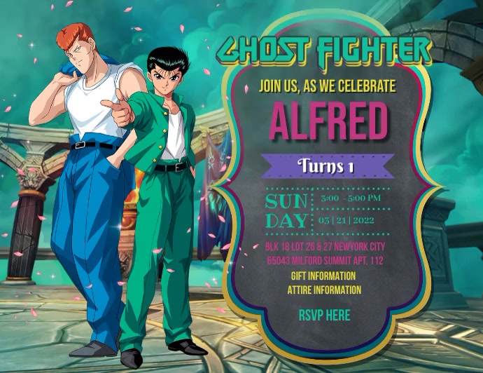 Ghost Fighter Flyer (US Letter) template