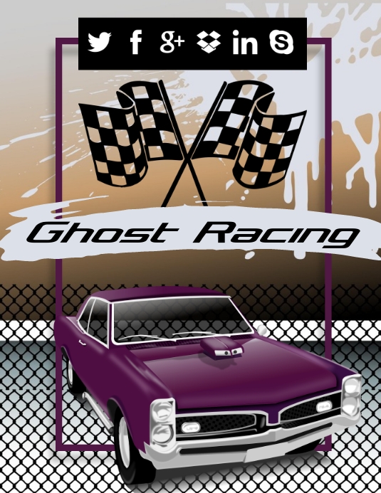 Copy of Ghost Racing Pistion Ad | PosterMyWall