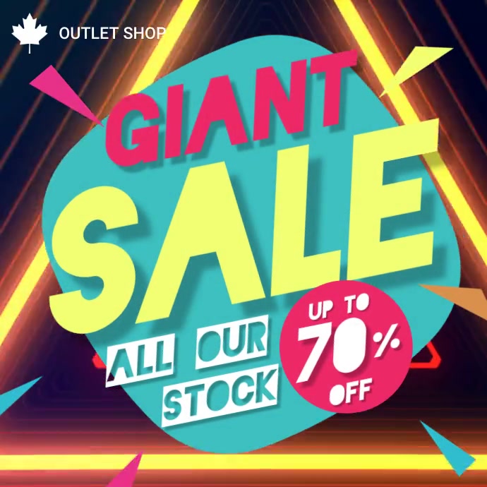 Copy of sale flyer 70 off all our stock instagram ad PosterMyWall