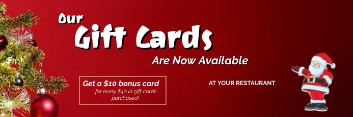 Gift Card Banner template