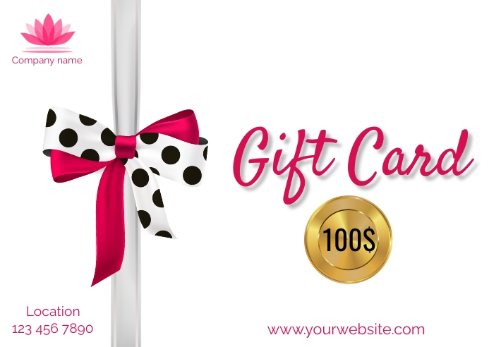 Gift Card Postal template