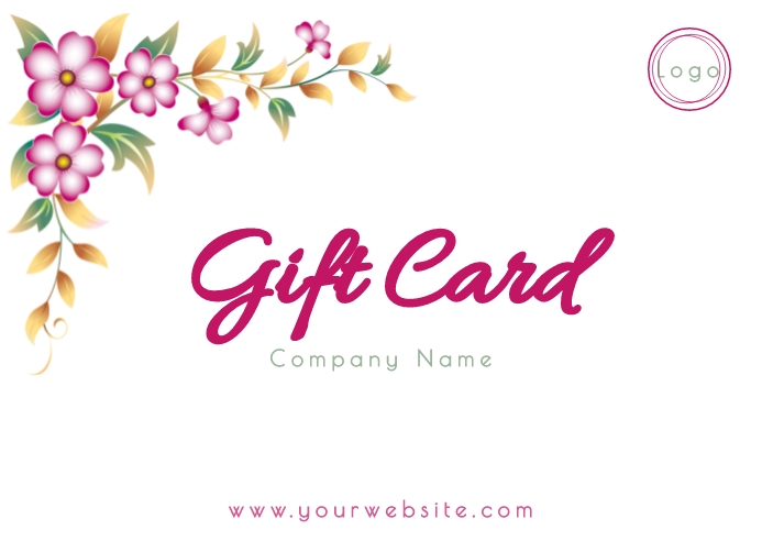 Gift Card Открытка template