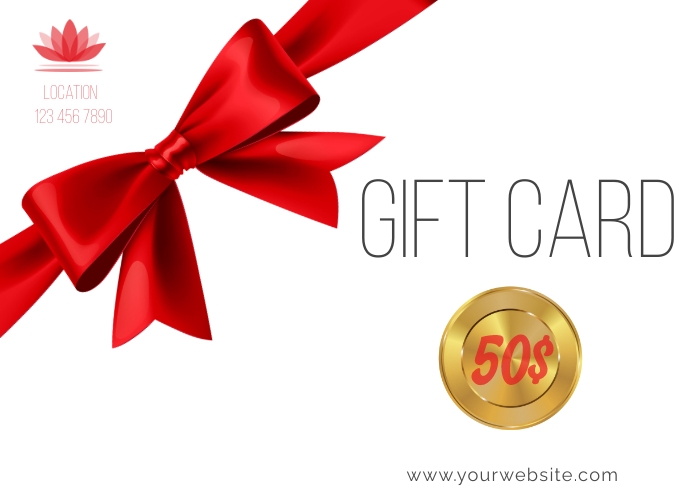 Gift Card Postal template