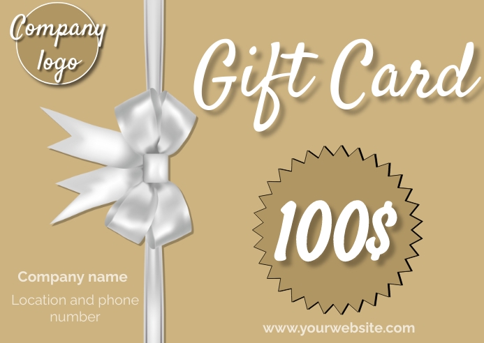 Gift Card Poskaart template