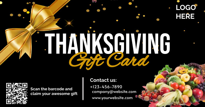 Gift Card Voucher Image partagée Facebook template