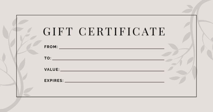 Gift Certificate card template free design | PosterMyWall gift-certificate-card-template-free-design-postermywall
