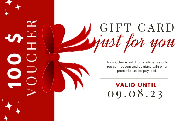 Gift Certificate Poster template