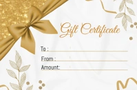 Gift Certificate Label template