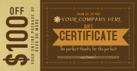 Gift Certificate Obraz udostępniany na Facebooku template
