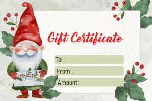 Gift Certificate Этикетка template