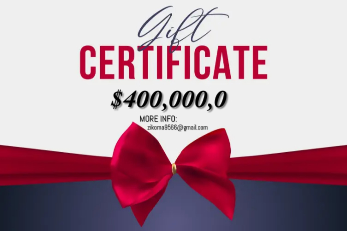 White Gift Certificate Labels Template | PosterMyWall