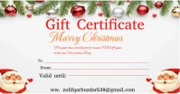Gift certificate Anuncio de Facebook template